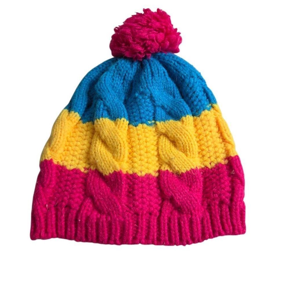 Children's Stripped Winter Hat OS